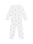 Rosa & Blue Baby Space Long Sleeve Pyjama Set, White