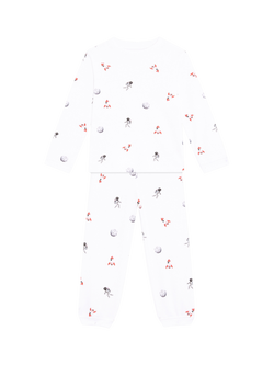 Rosa & Blue Baby Space Long Sleeve Pyjama Set, White, White