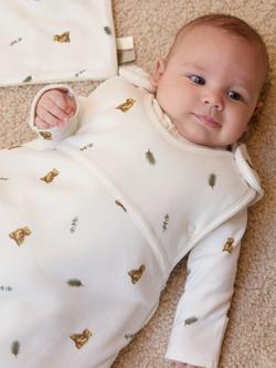 Rosa & Blue Baby Brown Bear Sleeping Bag, 1.5 Tog, Ivory - view 2, Ivory