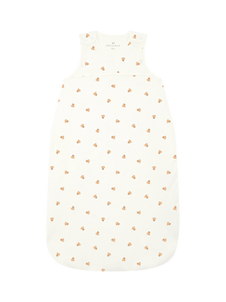 Rosa & Blue Baby Heart Print Sleeping Bag, 2.5 Tog, Ivory, Ivory