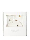 Rosa & Blue Baby Brown Bear New Arrival Gift Set, Ivory