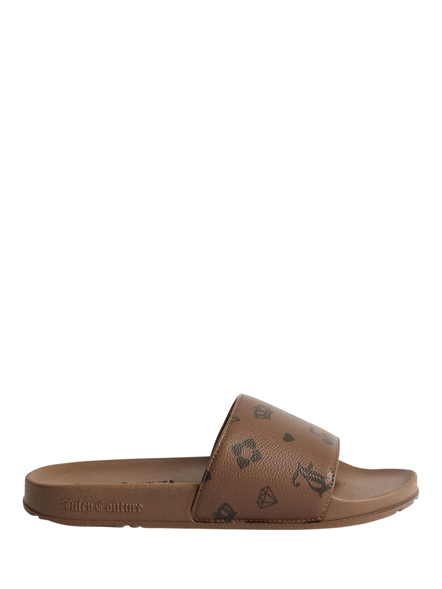 Juicy Couture Mia Slider Sandals, Black/Brown