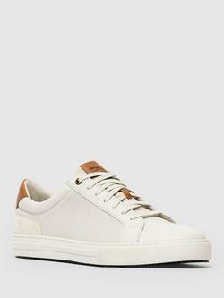 Rodd & Gunn Transit Leather Lace Up Trainers - view 2, Chalk