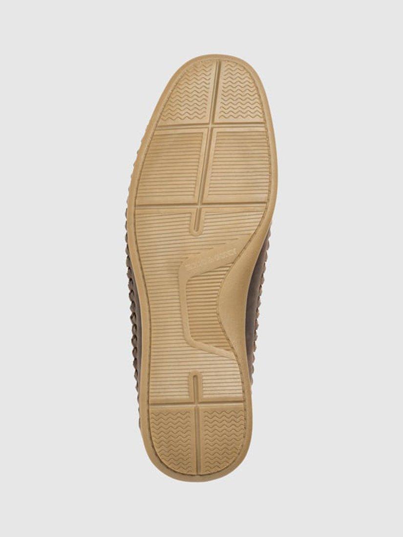 Product image 6 of 6, which shows Rodd & Gunn Gisborne Huarache Leather Slip On Loafers, Chocolate, 6
