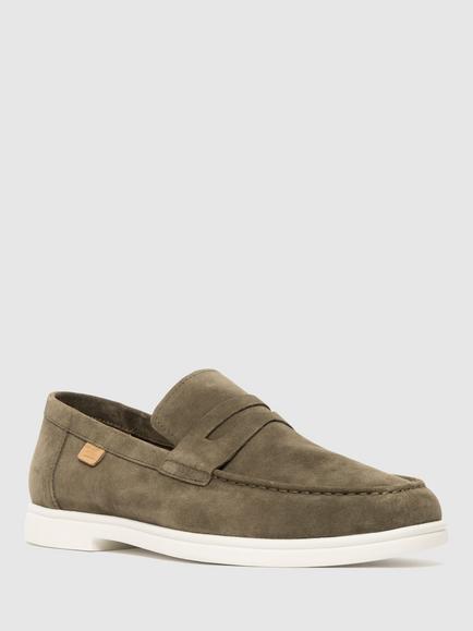 Rodd & Gunn Marsden Bay Suede Loafers - view 2, Olive