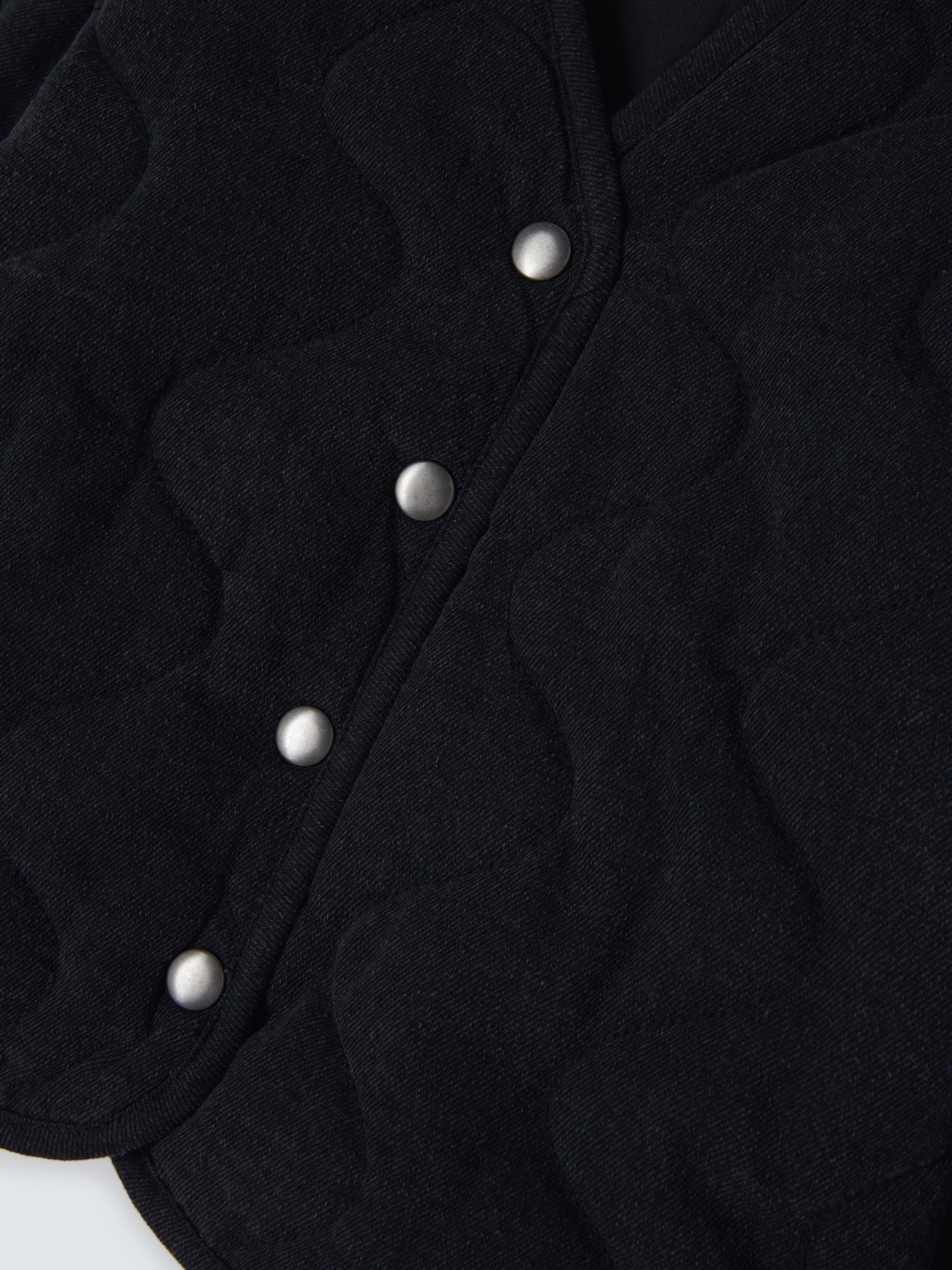 Product image 5 of 7, which shows John Lewis Kids' Quilted Denim Jacket, Grey Denim, 5 years