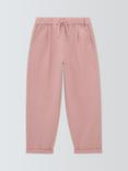 John Lewis Kids' Cotton Twill Trousers, Light Pink