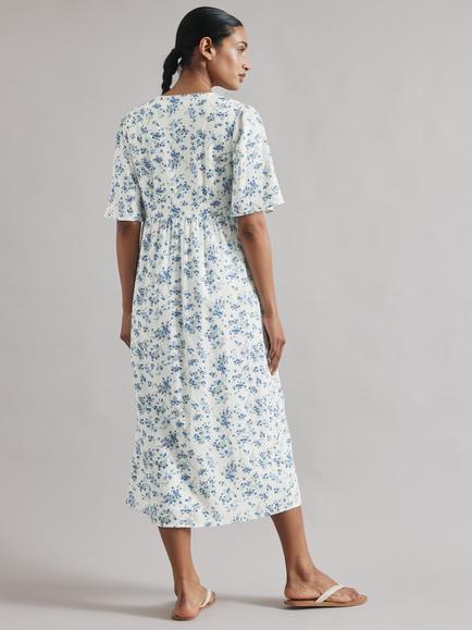 Albaray Blossom Shirt Dress, White - view 2, White
