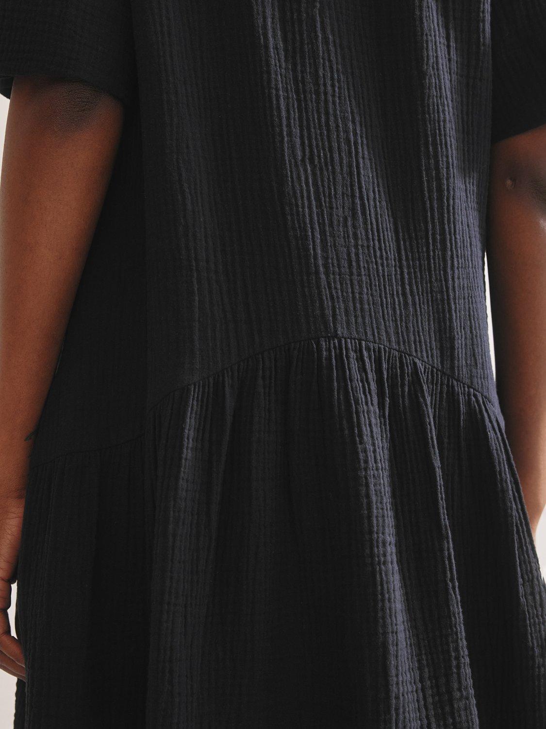 Product image 5 of 6, which shows Albaray Cheesecloth Maxi Dress, Black, 8