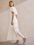 Albaray Lace Cape Maxi Dress, Cream