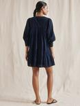 Albaray Pintuck Mini Dress, Navy