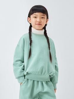 John Lewis Kids' Smile Today Jersey Top & Joggers Set, Green, Green