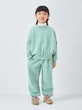John Lewis Kids' Smile Today Jersey Top & Joggers Set, Green