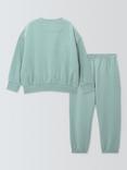 John Lewis Kids' Smile Today Jersey Top & Joggers Set, Green