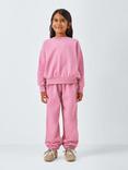 John Lewis Kids' Smile Today Jersey Top & Joggers Set, Pink