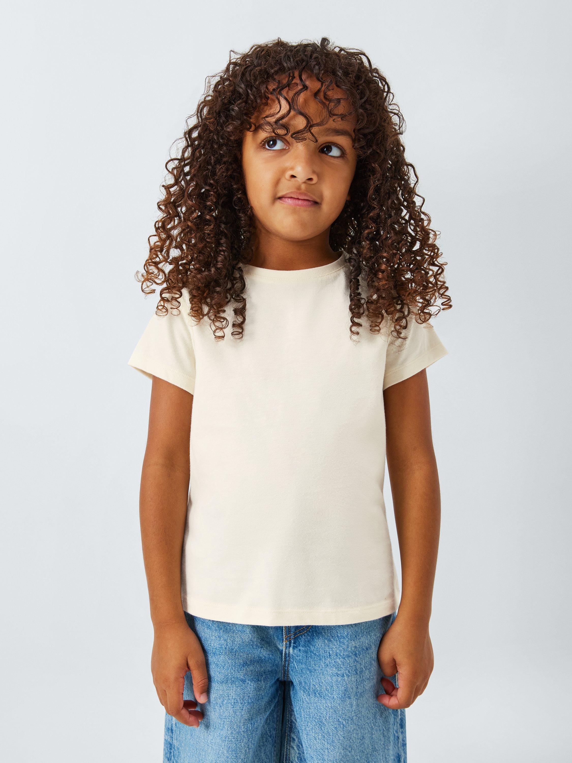 Product image 4 of 6, which shows John Lewis Crew Neck T-Shirts, Pack of 4, Multi, 3 years