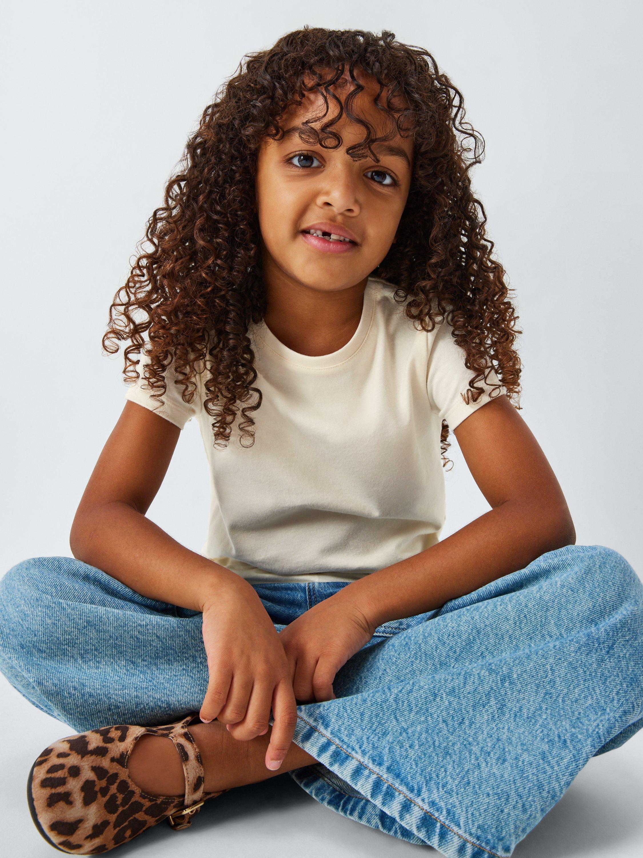 Product image 6 of 6, which shows John Lewis Crew Neck T-Shirts, Pack of 4, Multi, 3 years