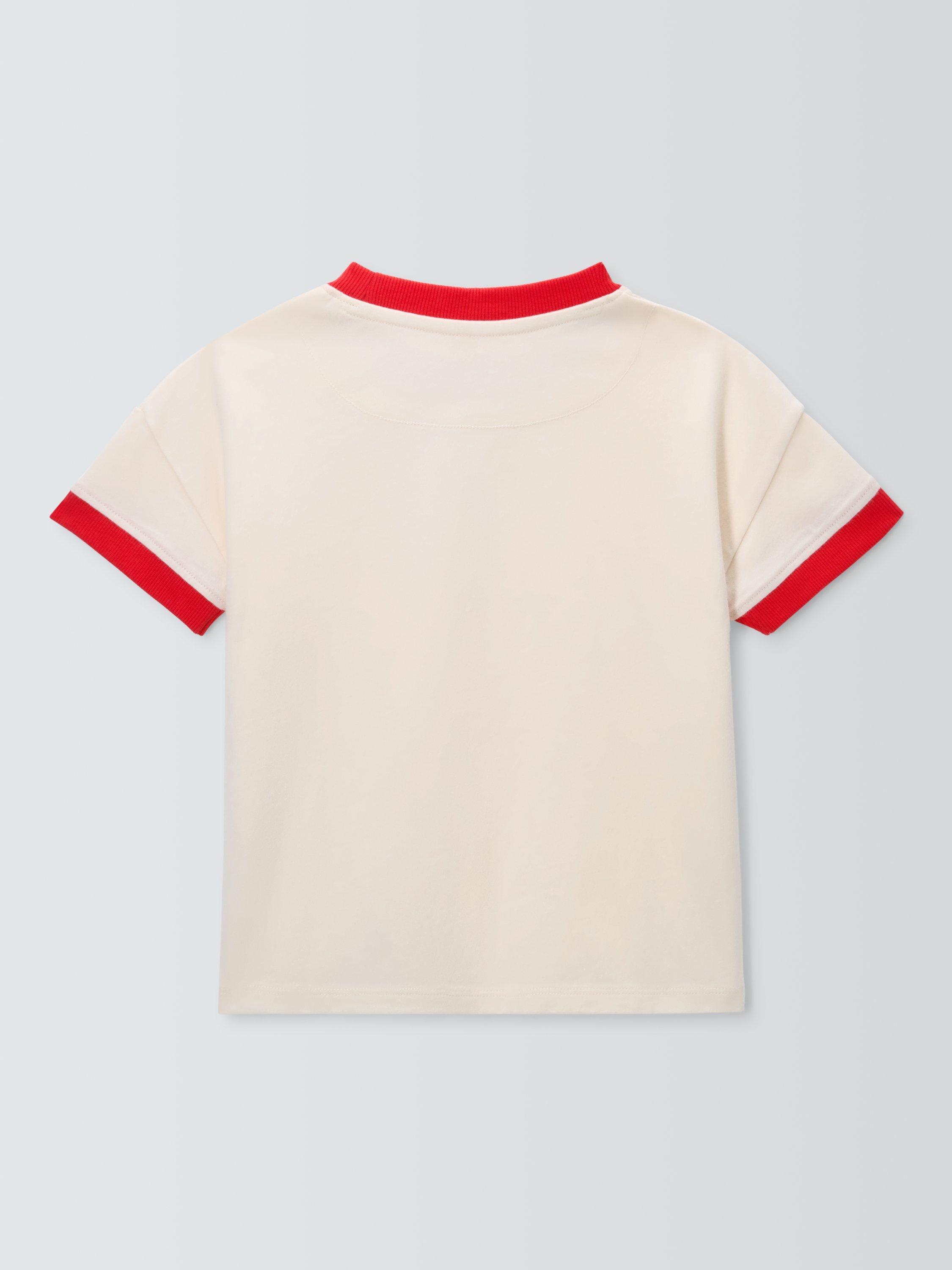 Product image 2 of 3, which shows John Lewis Kids' Embroidered Apple T-Shirt, Multi, 3 years