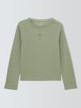 John Lewis Kids' Butterfly Pointelle Top, Multi