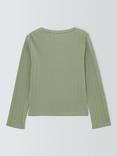 John Lewis Kids' Butterfly Pointelle Top, Multi