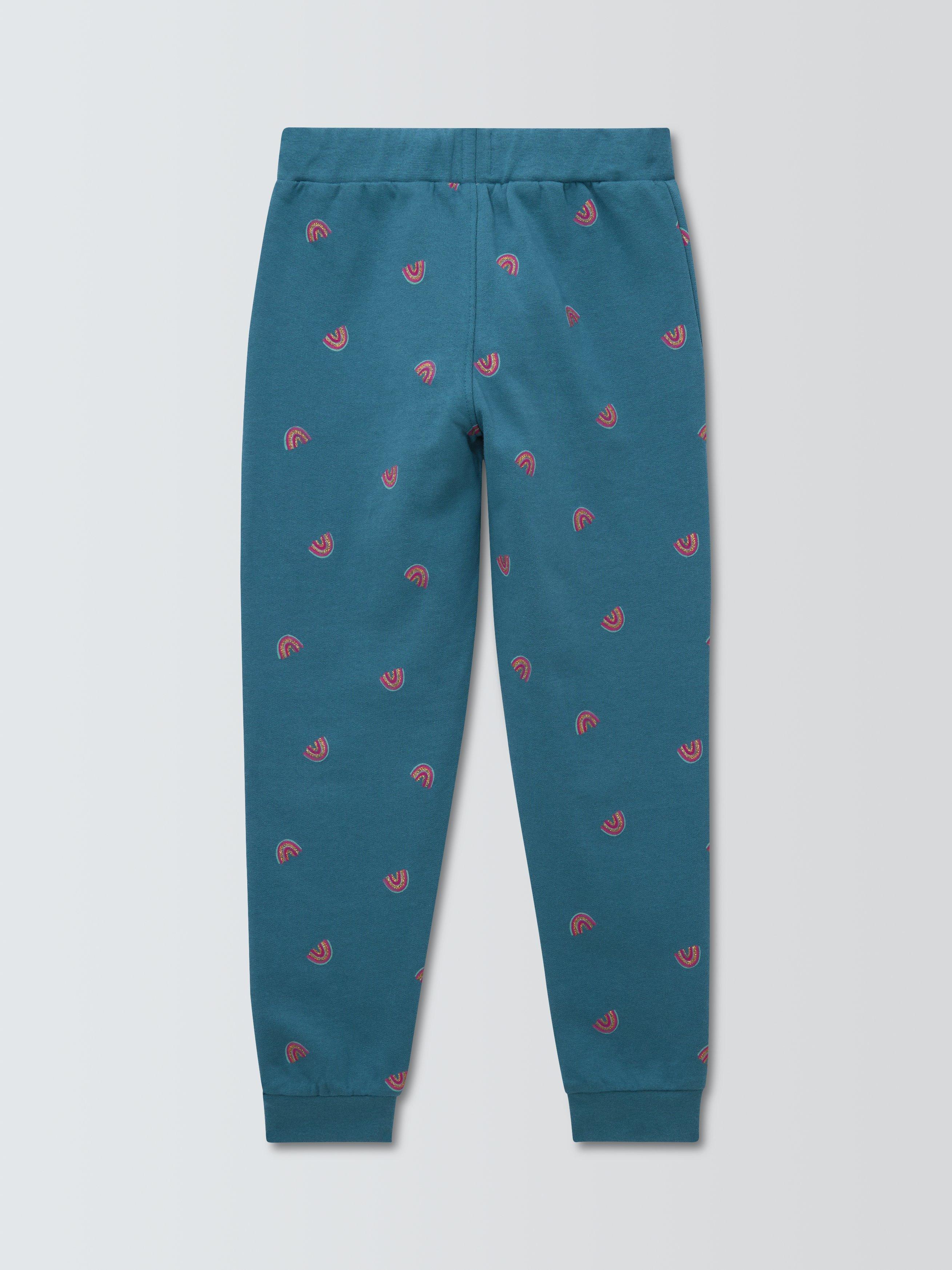 Product image 6 of 7, which shows John Lewis Kids' Rainbow Print Joggers, Multi, 3 years