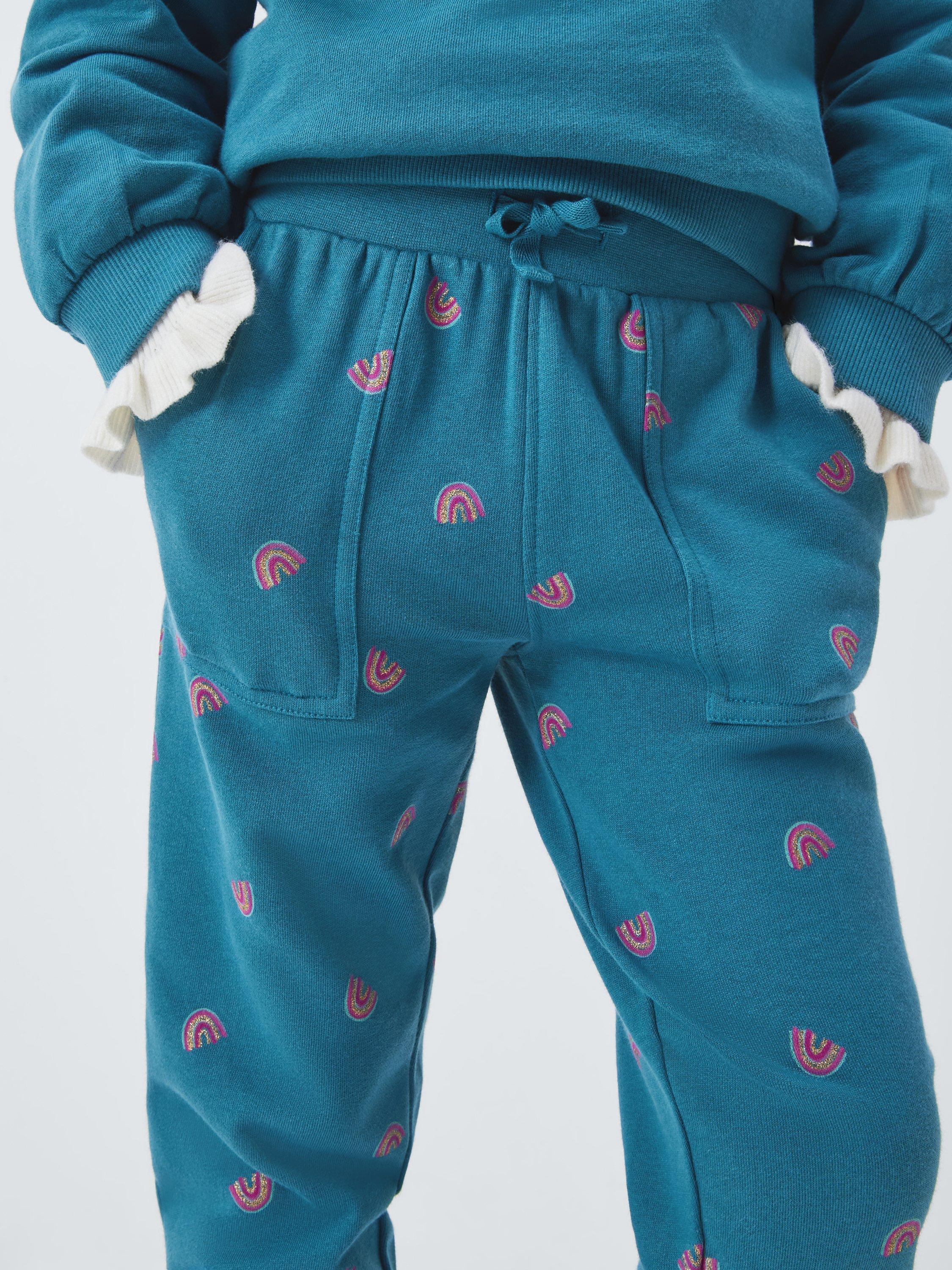 Product image 5 of 7, which shows John Lewis Kids' Rainbow Print Joggers, Multi, 3 years