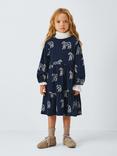 John Lewis Kids' Sunglasses Dog Jersey Dress, Blue, Brown