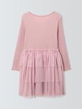 John Lewis Kids' Wrap Over Tulle Skirt Dress, Pink
