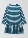 John Lewis Kids' Stripe Love Jersey Dress, Red, White, Blue