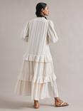 Albaray Tiered Frill Maxi Dress, Cream