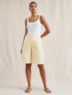 Albaray Tailored Longline Shorts, Vanilla, Vanilla