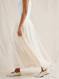 Albaray Full Maxi Skirt, Cream - view 2, Cream