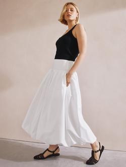 Albaray Pure Organic Cotton Puff Ball Skirt, White, White