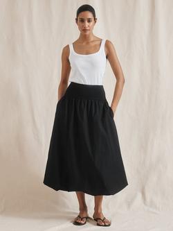 Albaray Puffball Midi Skirt, Black, Black