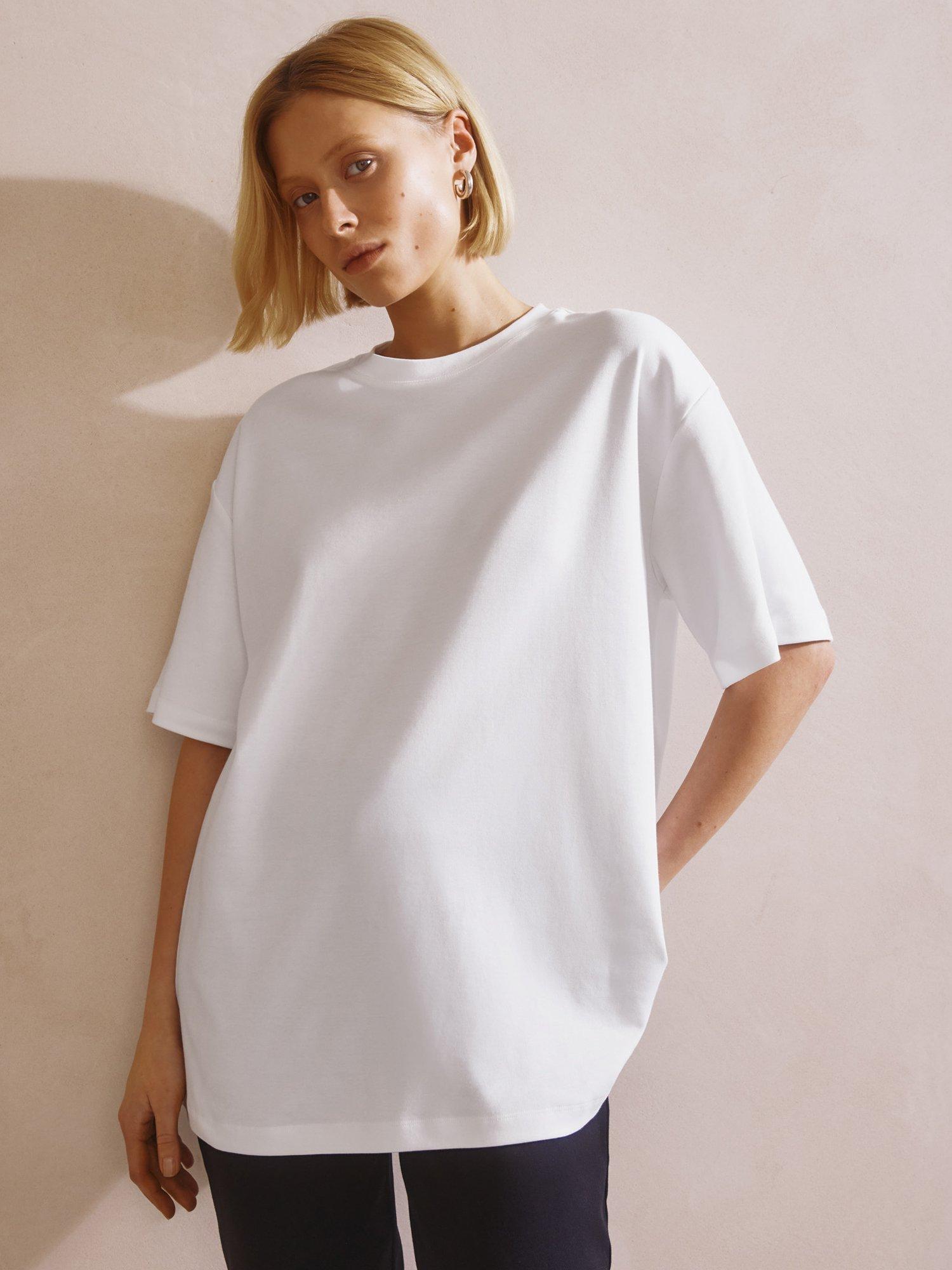 Product image 1 of 5, which shows Albaray Big Oversized T-Shirt, White, 8
