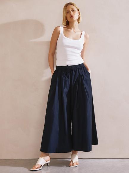 Albaray Super Wide Leg Culottes, Navy, Navy