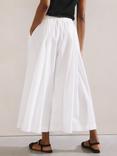Albaray Super Wide Leg Pure Organic Cotton Culottes, White