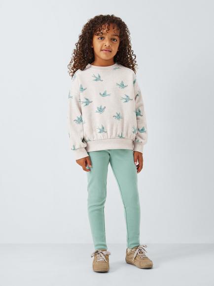 John Lewis Kids' Birds Sweatshirt & Leggings Set, Multi, Multi