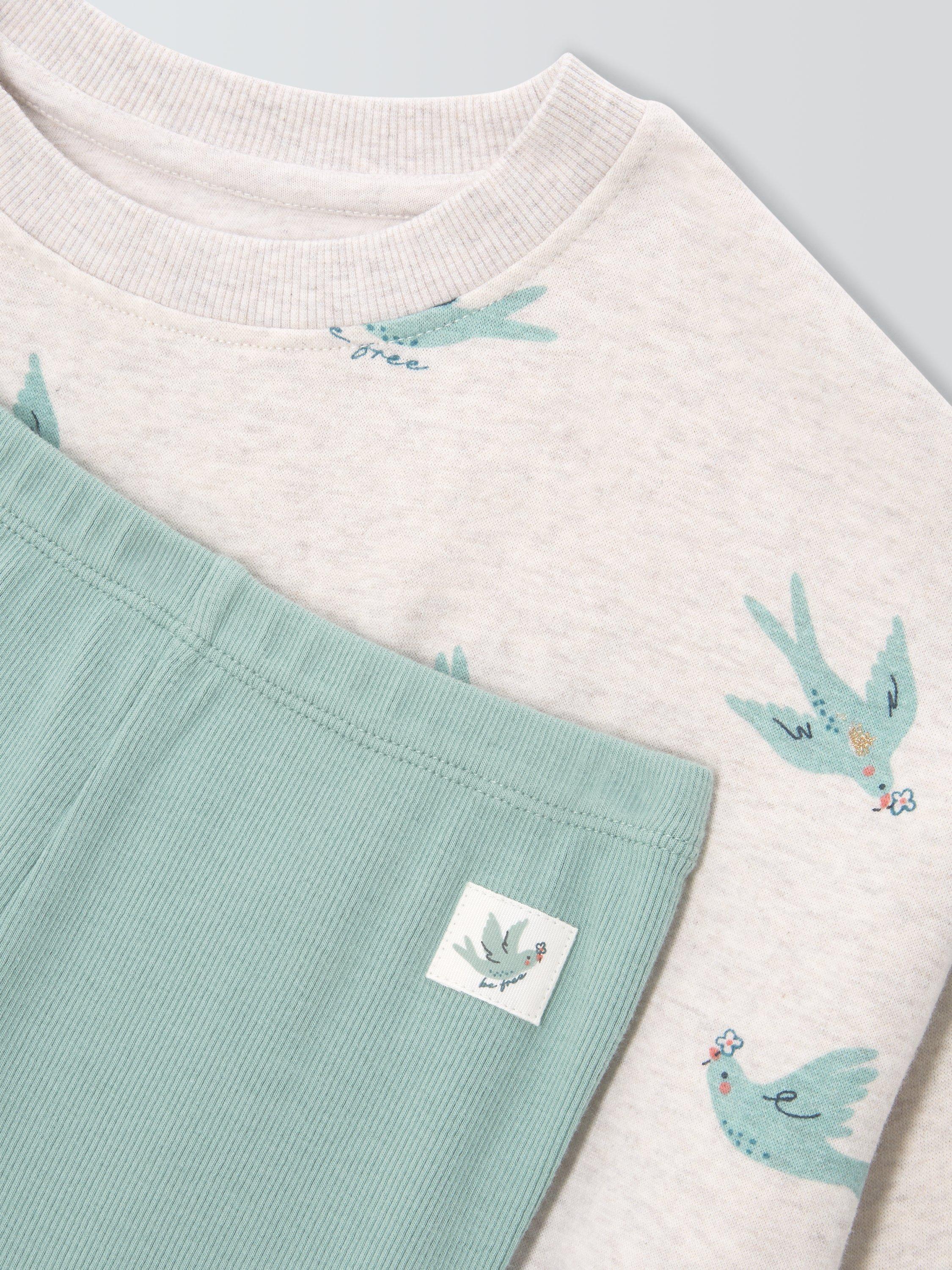 Product image 3 of 3, which shows John Lewis Kids' Birds Sweatshirt & Leggings Set, Multi, 3 years
