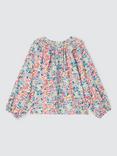 John Lewis Kids' Floral Balloon Sleeve Top, Multi