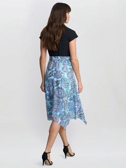 Gina Bacconi Charlotte Handkerchief Hem Dress, Multi - view 2, Multi