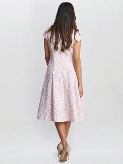 Gina Bacconi Daphnie Jacquard Dress, Light Purple - view 2, Light Purple