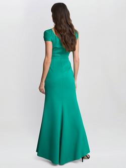 Gina Bacconi Willow Twist Knot Maxi Dress, Green - view 2, Green