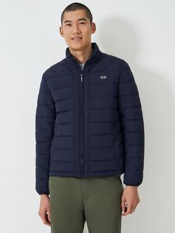Crew Clothing Bramham Shower Resistant Quilted Jacket, Navy Blue
