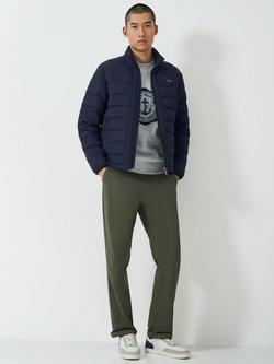 Crew Clothing Bramham Shower Resistant Quilted Jacket - view 2, Navy Blue