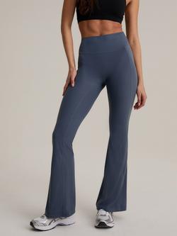 Chelsea Peers SoftSculpt Rib Flared Leggings, Charcoal