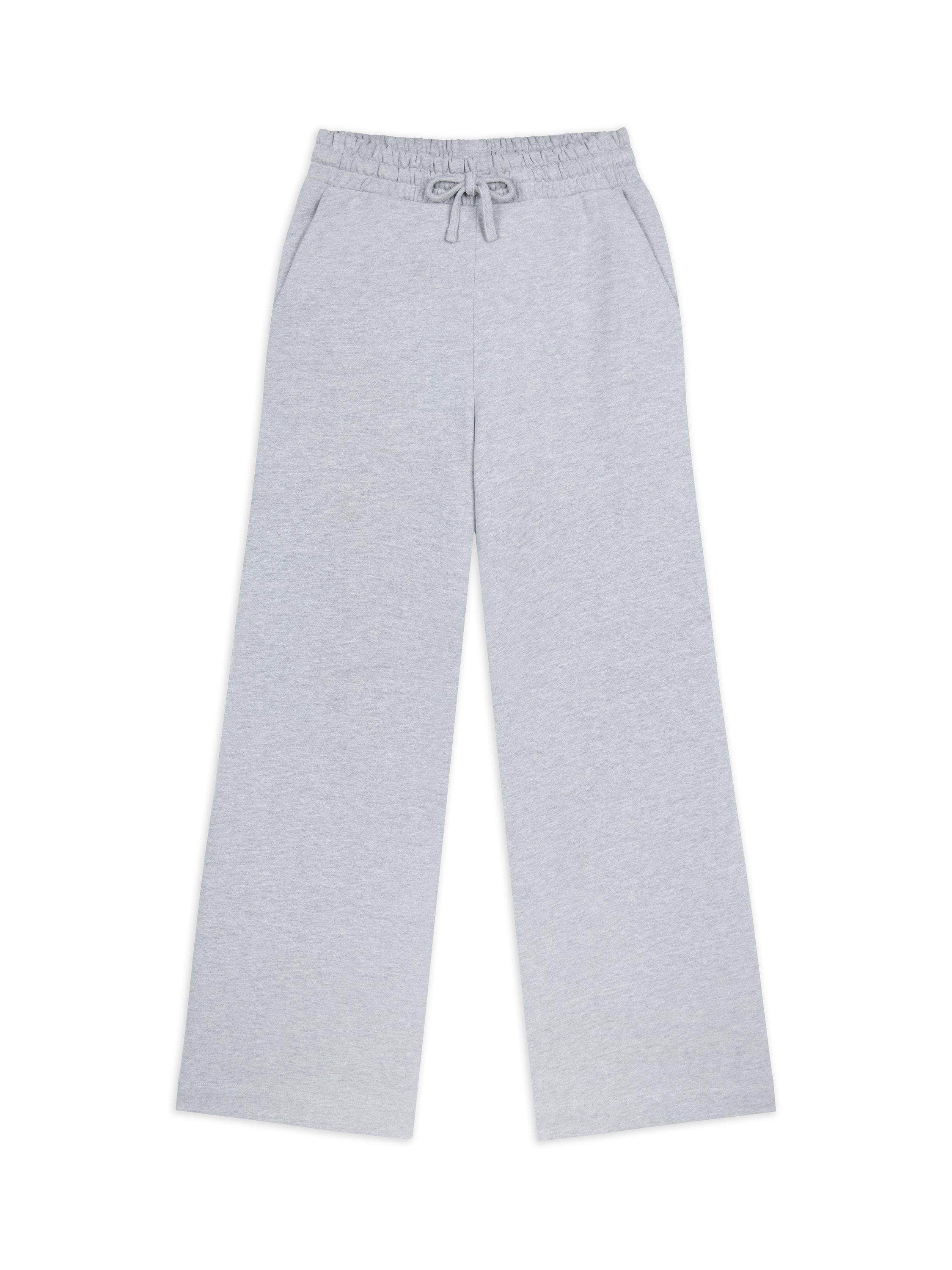 Product image 6 of 8, which shows Chelsea Peers Straight Pure Organic Cotton Joggers, Grey Marl, 18