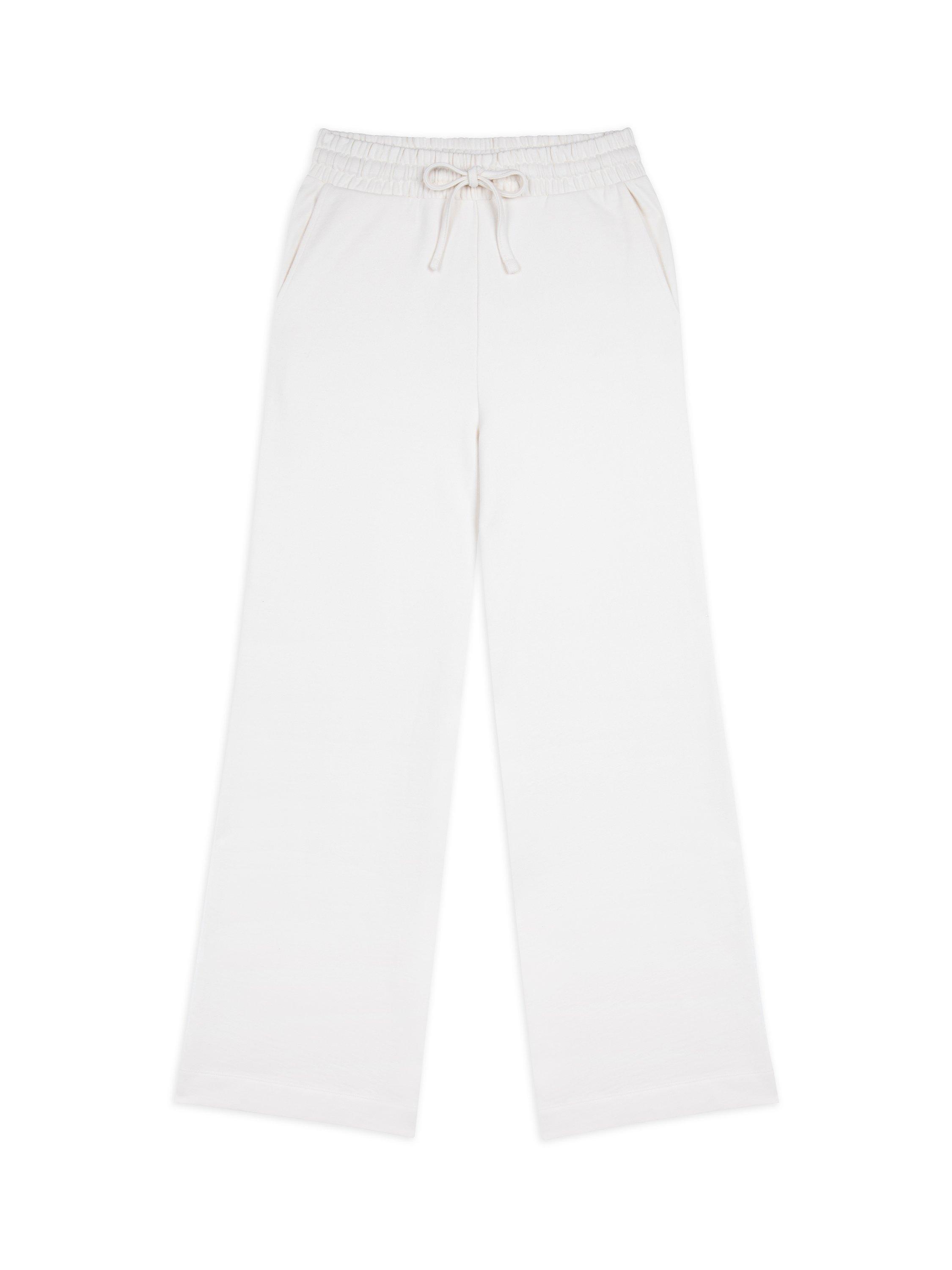 Product image 1 of 3, which shows Chelsea Peers Straight Pure Organic Cotton Joggers, Cream, 18