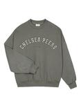 Chelsea Peers Varsity Logo Pure Organic Cotton Sweatshirt, Sage