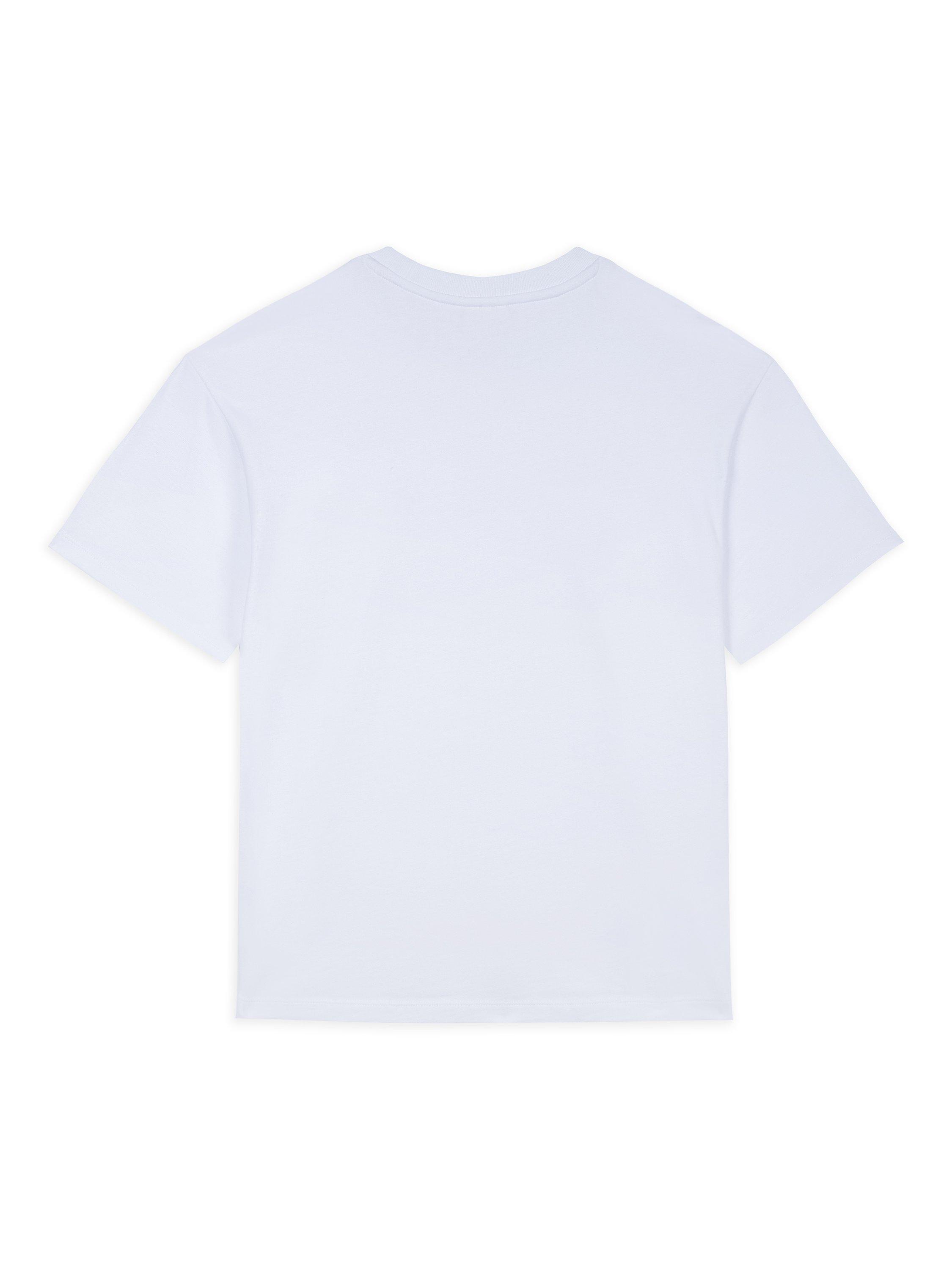 Product image 3 of 3, which shows Chelsea Peers Embossed Logo Pure Organic Cotton T-Shirt, Cream, 6